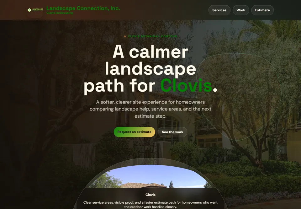 Managed local-business website preview